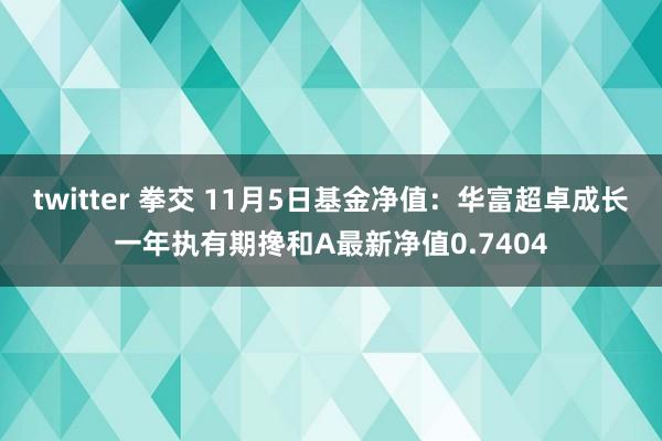 twitter 拳交 11月5日基金净值：华富超卓成长一年执有期搀和A最新净值0.7404