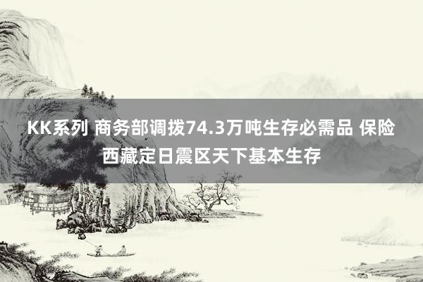 KK系列 商务部调拨74.3万吨生存必需品 保险西藏定日震区天下基本生存