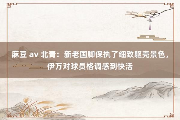 麻豆 av 北青：新老国脚保执了细致躯壳景色，伊万对球员格调